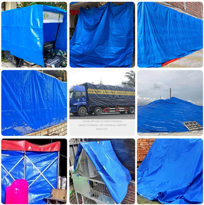 Vente en gros bâche de camion robuste de 5.3oz feuille de poids lourds étanche anti-éclaboussures pour remorques à plat sauter camions oeillets renforcés - Product Image 4