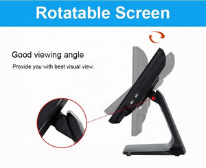 Terminale POS WUXIN all'Ingrosso, Colore Nero, in Alluminio, Schermo Touch da 15/15.6 Pollici, Sistema POS All-in-One per Vendita al Dettaglio e Stazioni di Servizio - Product Image 4
