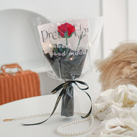 1. Ramo de Flores de Ganchillo LED Pre-ensamblado al por Mayor, Rosas y Tulipanes, Bellamente Empaquetado para Regalos de Bodas, Fiestas y Negocios