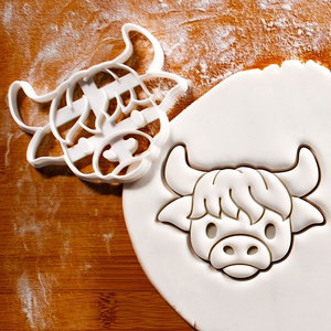 Juego de 2 Cortadores de Galletas <span class=keywords><strong>con</strong></span> Forma de Vaca Highland - Lindos Cortadores de Cara y Cuerpo Completo para Fondant, Galletas y Arcilla - Product Image 5