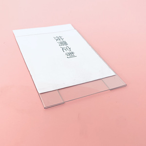 Etiquetas de precio personalizadas termoformadas en PETG, tiras transparentes en forma de V, L y N para estantes de supermercado - Product Image 3
