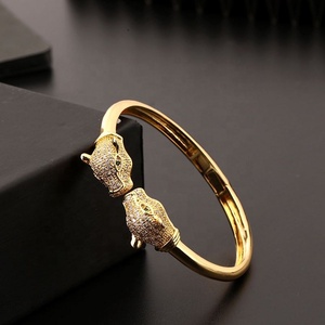Designer Luxury Factory Price Newest Gold Plated En Zircone Cubique All Match Bridal Fashion Jewelry Bracelets <b>Bangles</b> for Women - Product Image 3