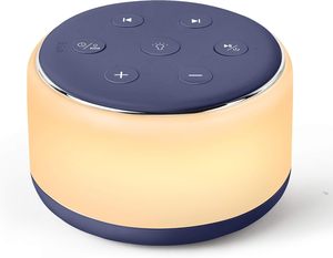 Lámpara Nocturna LED RGB Portátil, Máquina de Sonido con Ruido Blanco, Altavoz Inalámbrico Recargable de Escritorio, Múltiples Sonidos Relajantes <span class=keywords><strong>para</strong></span> <span class=keywords><strong>Dormir</strong></span> - Product Image 2