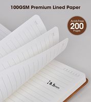 Cuaderno Agenda sin fecha Funda de cuero Pu con logotipo personalizado
