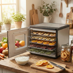 Deshidratador de Alimentos Pequeño para <span class=keywords><strong>Carne</strong></span> Seca, 400W, Temporizador de 48H, Control de Temperatura de 35 <span class=keywords><strong>a</strong></span> 70 Grados, para Snacks de <span class=keywords><strong>Carne</strong></span>, Fabricante Mayorista - Product Image 1