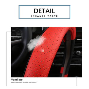 Xiangta Sports-Style fibre de carbone universel voiture volant serrure cuir sécurité maximale pour Honda <span class=keywords><strong>Accord</strong></span> quatre saisons Fit - Product Image 4