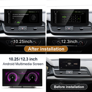 CNSTWEI หน้าจอใหม่ UI 12.3 นิ้ว Snapdragon665 Android14 ระบบไร้สาย AUTO Carplay สำหรับ Audi Q5L (2017-2019) เครื่องเล่นในรถยนต์ มัลติมีเดีย GPS - Product Image 3