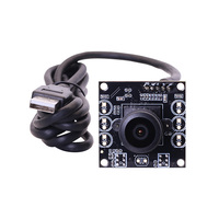 Módulo de Cámara Industrial OV9281 720P, Lente Ojo de Pez de 1.44mm y 180 Grados, Obturador Global de 120/210fps, Sensor CMOS USB Plug and Play M12