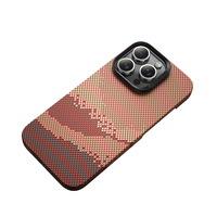 Casing Anti Benturan Benks Golden Tide Armor Warna Polos untuk 16 Pro Max dengan Serat Karbon