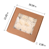 Fleurs artificielles en soie – Combo de tiges de roses vertes mélangées pour bouquets de mariage DIY, centres de table de baby shower et décoration intérieure