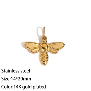 Dijes de Mariposa y Libélula Chapados en Oro con Cristales de Imitación y Perlas para la Creación de Joyería, Estilo Unisex y Lindo - Product Image 3