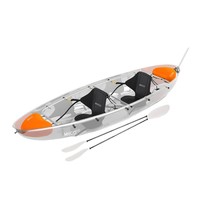 Bateau à Côtes en Aluminium Double Transparent en Alliage d'Aluminium pour 2 Personnes, Écologique, Idéal pour la Photographie de Mariage - Vente en Gros
