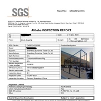 Equipo de Gimnasio Multifuncional Comercial, Jaula de Potencia para Sentadillas, 3 Carriles, Equipo de Fitness para Exteriores, Marca Sunshine, Modelo SSFR305