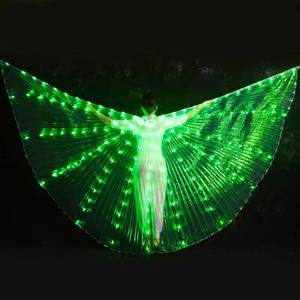 High Quality Rainbow Girls Carnival Props Adjustable Stick <b>Belly</b> <b>Dance</b> Wing Adult Stage Performance Led Wings - Product Image 5