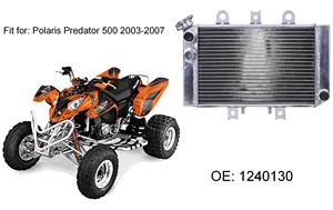 Высокопроизводительный алюминиевый сварной ATV UTV 1240130 алюминиевый радиатор для <span class=keywords><strong>Polaris</strong></span> Predator 500 500LE 2003-2007 Охладитель Двигателя - Product Image 4