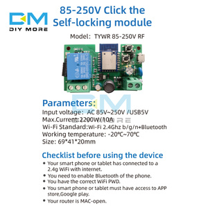 Tuya thông minh điều khiển từ xa không dây Wifi mô-đun chuyển đổi 1/2/4CH DC 7-32V 5V 12V 24V 220V RF Receiver 10A Wifi tiếp sức - Product Image 3