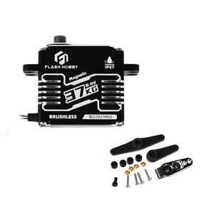 เซอร์โวมอเตอร์ BLS3837MED 8.4V 80g แรงบิดสูง โปรแกรมได้ 14 บิต พร้อมตัวเข้ารหัสแม่เหล็ก เฟืองเหล็ก ความเร็วสูง สำหรับรถบังคับวิทยุ - Product Image 3