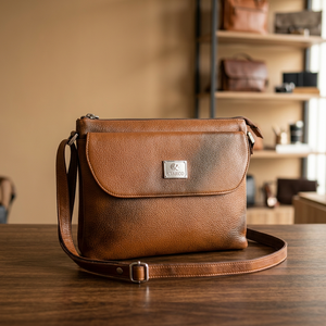 Girls Design Waterproof Genuine Leather Zipper Lightweight Large Capacity Casual Handbags Clutch Personalized Pocket Cross Body - Product Image 1