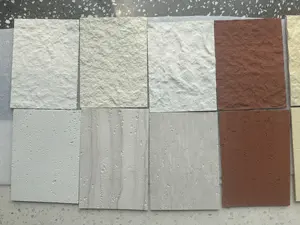 SH STONE Dalle de travertin aspect faux marbre imperméable de haute qualité Panneaux muraux en PU Pierre artificielle décorative moderne pour mur - Product Image 3