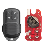 Télécommande de voiture Xhorse 4 boutons XKGHG3EN, télécommande universelle de garage 315/433Mhz, noire, ABS