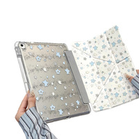 Étui pour tablette en acrylique Blue Star Y-Fold, rotation magnétique à lévitation, design fin et léger pour iPad Pro 10,2 pouces et 11 pouces