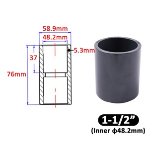 ข้อต่อท่อ UPVC แบบสองทางตรง ข้อต่อพลาสติก PVC - Product Image 2