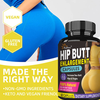 Complément Herbal Naturel à Base d'Extraits Végétaux en Gélules pour l'Augmentation des Hanches et des Fesses BBL, Fesses Plus Volumineuses, 60 Capsules