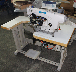 Machine industrielle automatique à ourler les bas de jeans, point de chaînette et point noué, haute vitesse, programmable avec moteur et engrenage - Product Image 1