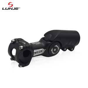 LUNJE 25.4/31.8mm Hauteur réglable MTB Aluminium Potence de vélo Durable Angle négatif Guidon réglable Tige de vélo Noir - Product Image 5