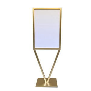 Support de sol en V pour affiches, cadre en aluminium inclinable à clipser, support de signalisation pour magasin, hall d'hôtel, salon professionnel - Product Image 4