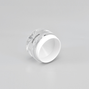 65ml nón bên trong Acrylic + PET rõ ràng bạc mạ điện Rỗng Mỹ phẩm container chăm sóc da kem cơ thể chà Jar - Product Image 4