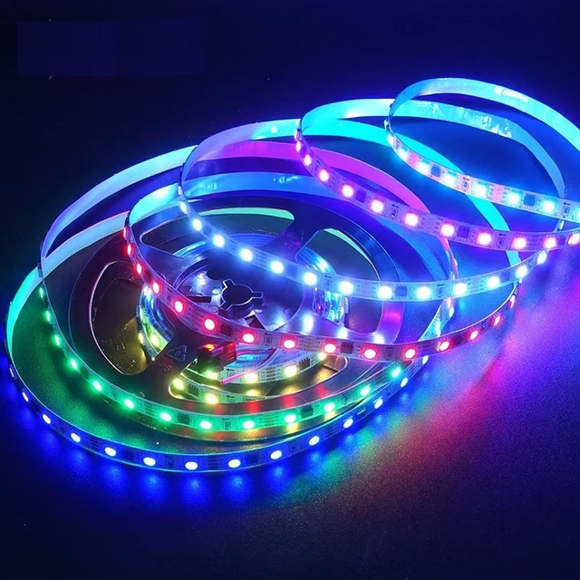Individually Addressable 5050 RGB LED Strip Lights Waterproof 12V Free IR Control Custom Programming USB 10m SMD LED Strip WiFi