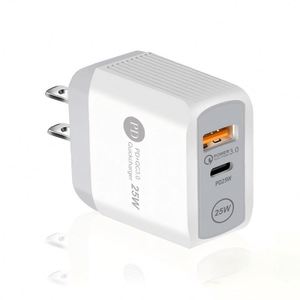 25W Fast <b>Charging</b> Travel Charger for iPhone with TYPE-C <b>Adapter</b> PD Fast <b>Charging</b> Head Charger & <b>Adapter</b> - Product Image 1