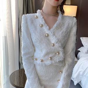 Женский твидовый комплект из двух предметов, комплект из двух предметов с юбкой 3747 - Product Image 4