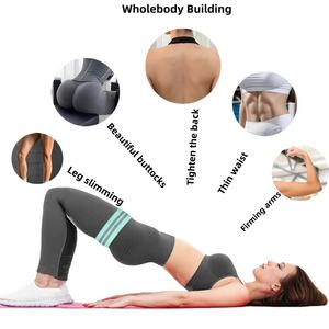 Alta Qualidade Custom Logo Yoga Exercício Bandas Set Fitness Hip Círculo Resistência Banda com <span class=keywords><strong>Elastic</strong></span> Booty Bandas - Product Image 5