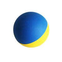 Balles de squash en caoutchouc creuses de 6cm de haut imprimées de jouets de sport rebondissants rebondissants de logo personnalisé