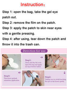 Parches de Hidrogel Desechables Rosas para Extensión de Pestañas, Almohadillas de Gel para Debajo de los Ojos, Mascarilla Ocular sin Pelusa, Marca Privada - Product Image 5