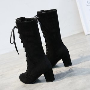 All'ingrosso 2023 occidentale ginocchio alto tacco <span class=keywords><strong>chucky</strong></span> stivali da indossare scarpe da donna - Product Image 5