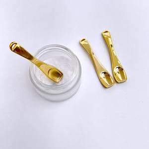 カスタムロゴ7.2cmクリームアプリケータースキンケアスプーンゴールドコスメティックスクープ亜鉛合金メタルコスメティックスパチュラ - Product Image 6