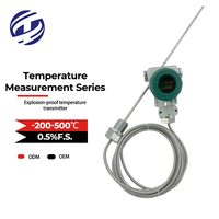 Transmitter Suhu Digital RS485 OEM/ODM Terlaris 4-20 MA dengan Layar, Bahan Stainless Steel, IP65, Presisi 0.50%, ExdbIICT6Gb