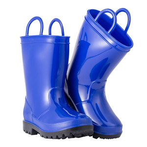 Bottes de <span class=keywords><strong>pluie</strong></span> imperméables en PVC antidérapantes bleues tendance pour enfants YL-2199 – Vente en gros - Product Image 3