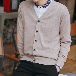Hot Selling Breathable Comfortable Men <b>Cardigan</b> <b>Sweater</b> Comfortable Fit Men's V-neck Winter Long Sleeve <b>Cardigan</b> For Online Sale - Product Image 2