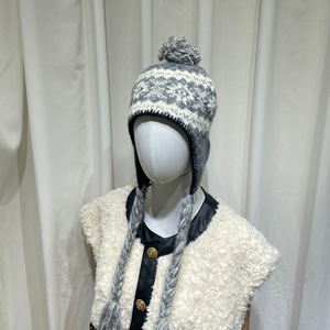 2025 cappello in lana Jacquard invernale caduta isola cappello in maglia spessa e calda cappello a maglia pompon cappello da sci peloso berretto - Product Image 6