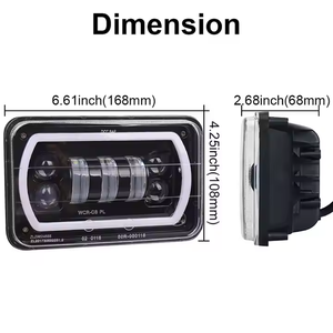 Faro LED OVOVS Todoterreno para Camioneta con Halo RGB, Luz Alta/Baja, Faro LED Halo 4x6 para Jeep, <span class=keywords><strong>Chevrolet</strong></span>, Ford - Product Image 6