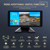 Caméra embarquée pour camion avec écran tactile IPS 10,36 pouces, étanche, vision nocturne, 4 canaux, 1080P AHD, système d'écran partagé avant/arrière