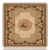 Tapis de Mahjong de luxe à motif floral de style américain, taille standard, pliable, imperméable, silencieux, portable, pour jeux de poker et divertissement