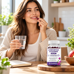 Gomitas Detox para el Hígado de Marca Privada con Cardo Mariano y Vinagre de Sidra de Manzana, Suplemento Herbal de Bayas, Fabricante OEM ODM - Product Image 3