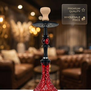 Excelente Set de Narguile de Aluminio de Alta Calidad con Base de Cristal Colorida y Accesorios Chicha con Cazoleta - Product Image 1