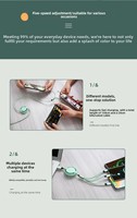 Cable de Datos Retráctil 3 en 1 con Conectores Micro USB/Tipo-C, Diseño Macaron, Logotipo Personalizado, Carga Rápida para iPhone