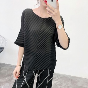 Damen bekleidung Summer <span class=keywords><strong>Sale</strong></span> Crop Top Unregelmäßig Große Kurzarm-T-Shirt Damen blusen - Product Image 6